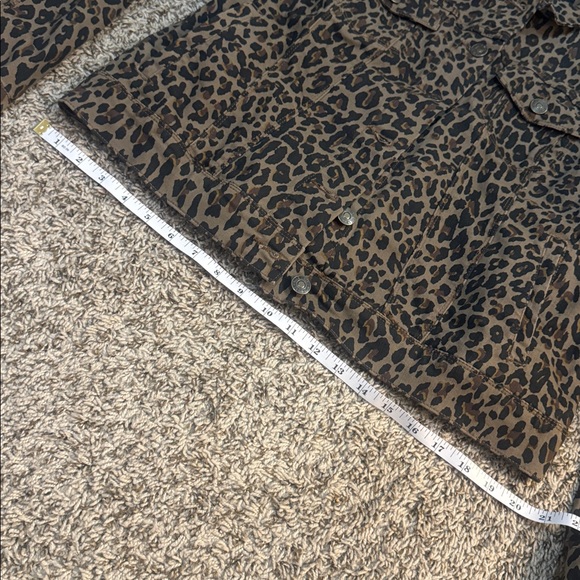 Nine West Leopard Print Jean Jacket women’s size XL - Picture 6 of 12
